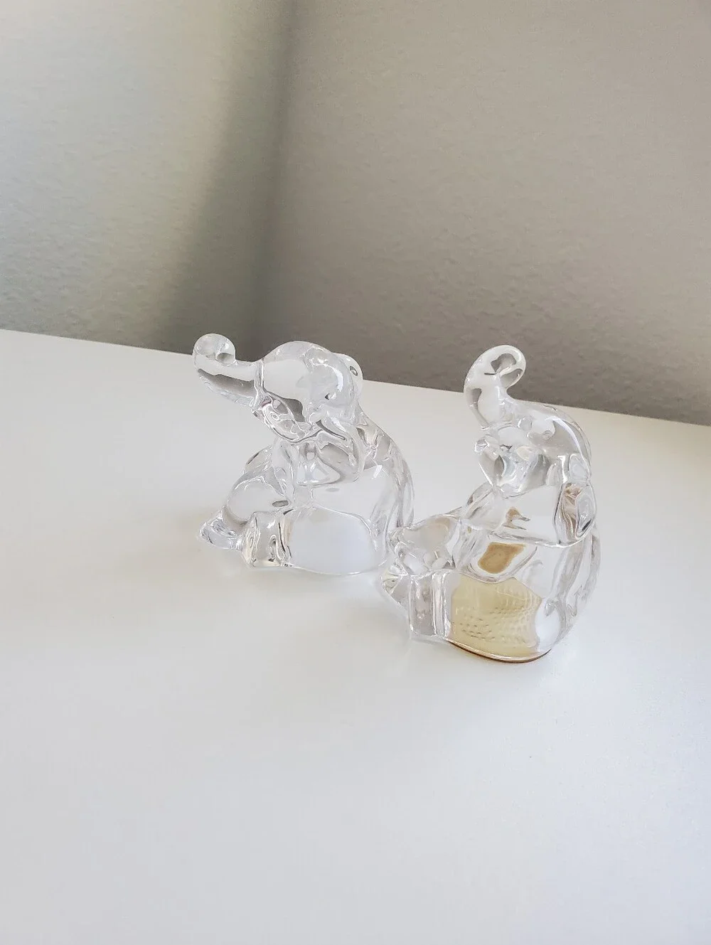 Lenox Elephant Crystal Salt & Pepper Shakers